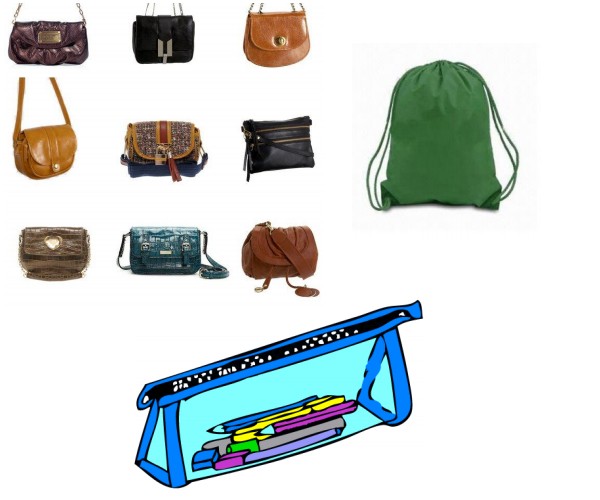 Small crossbody purses, drawstring bag, pencil case